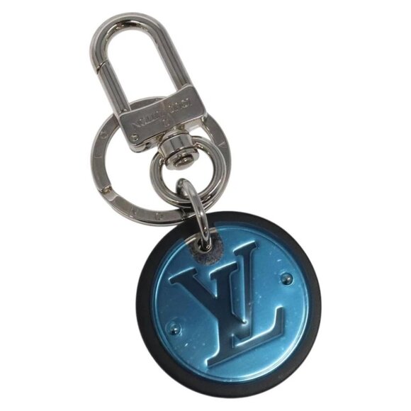 LOUIS VUITTON LV Circle Key Holder metal Silver M67362 LV Auth JB061 - Picture 1 of 9